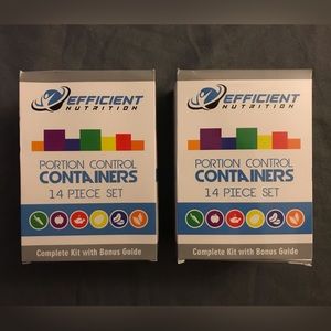 NEW (TWO SETS) Meal Prep Portion Control Containers